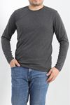 Bisiklet Yaka Erkek İnce Sweat Füme - 21483.200.