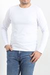 Bisiklet Yaka Erkek İnce Sweat Beyaz - 21483.200.